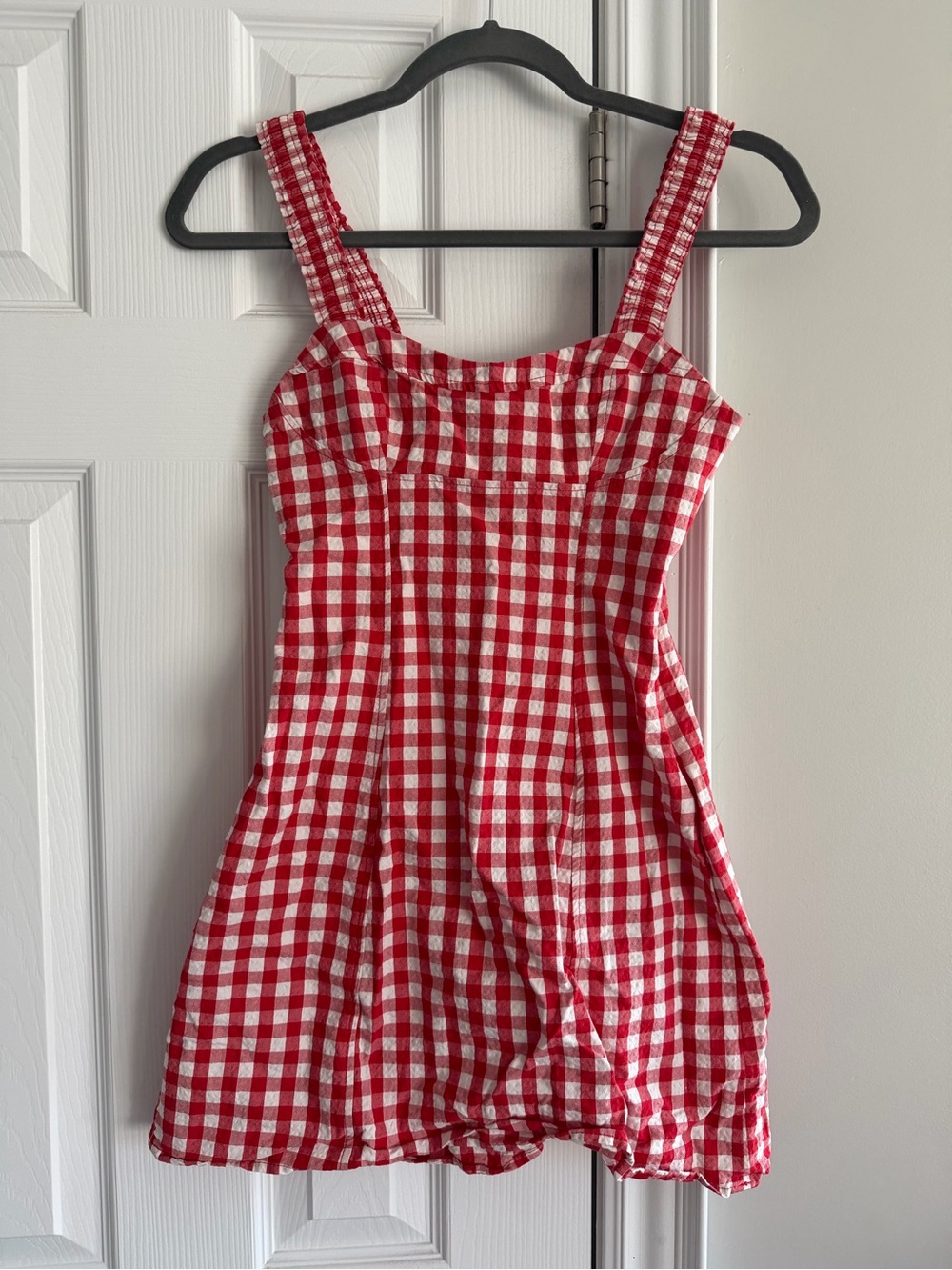Zara Red and White Gingham Dress
